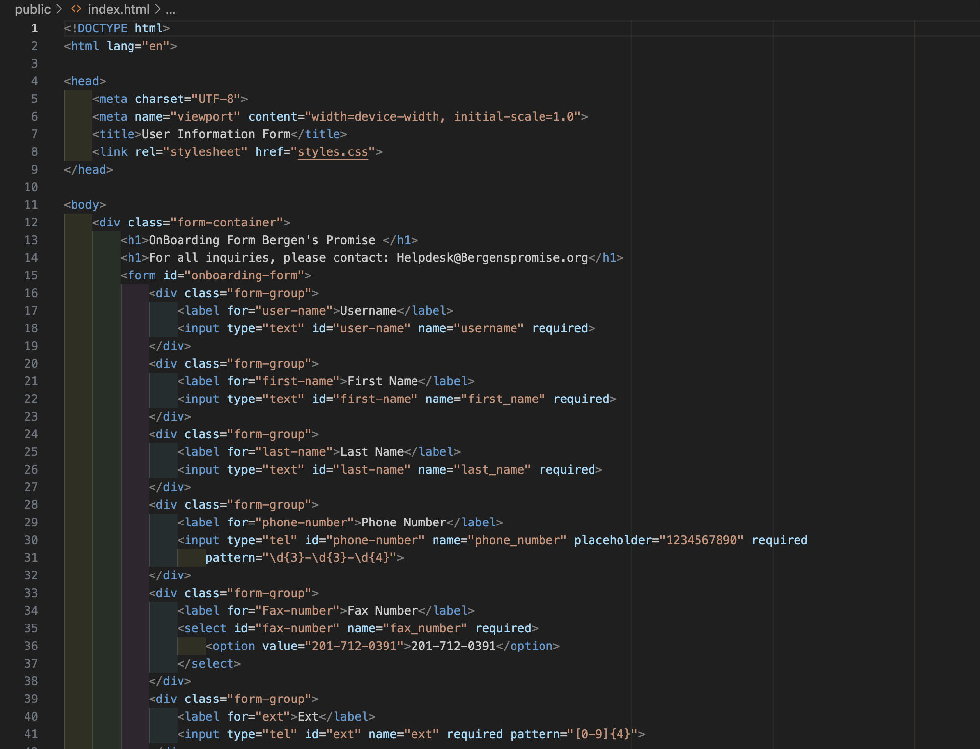 Automation Code Example