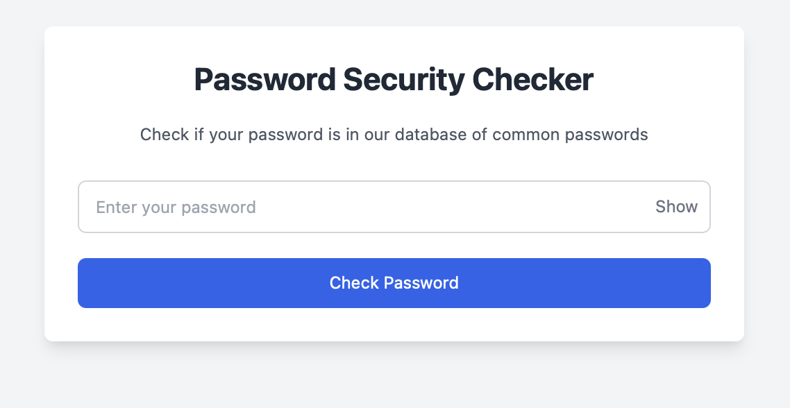 Password Checking Automation